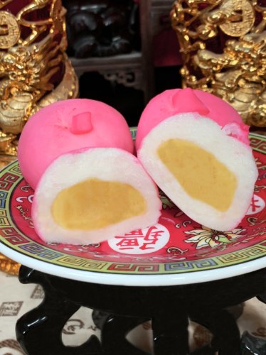 【限時搶購】紅圓桃(綠豆餡)