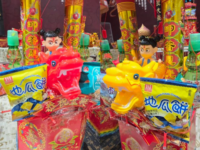 【免運】有燈小太子龍壽塔