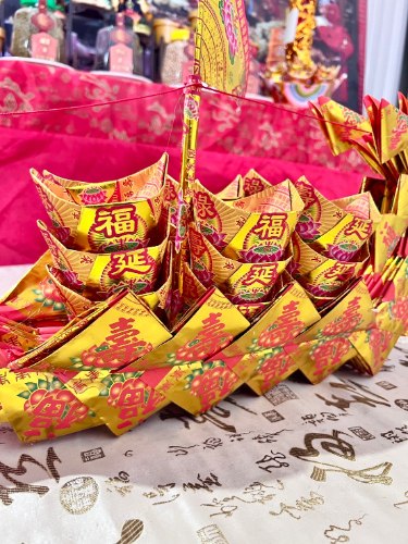 【限時優惠】2尺燙金龍船